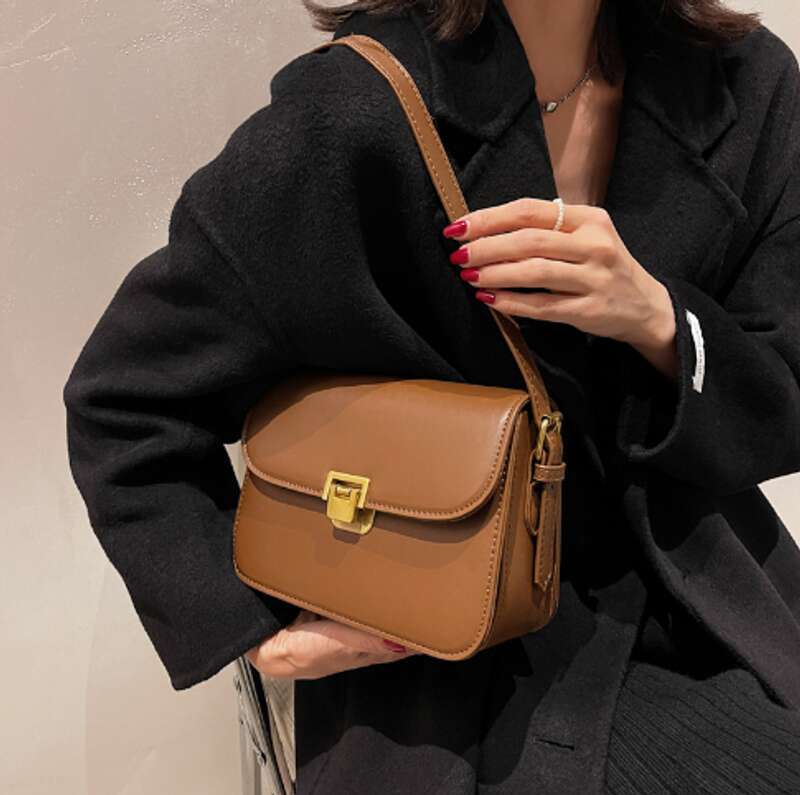 New Fashion Simple Crossbody Retro Foreign Style Shoulder Small Bag