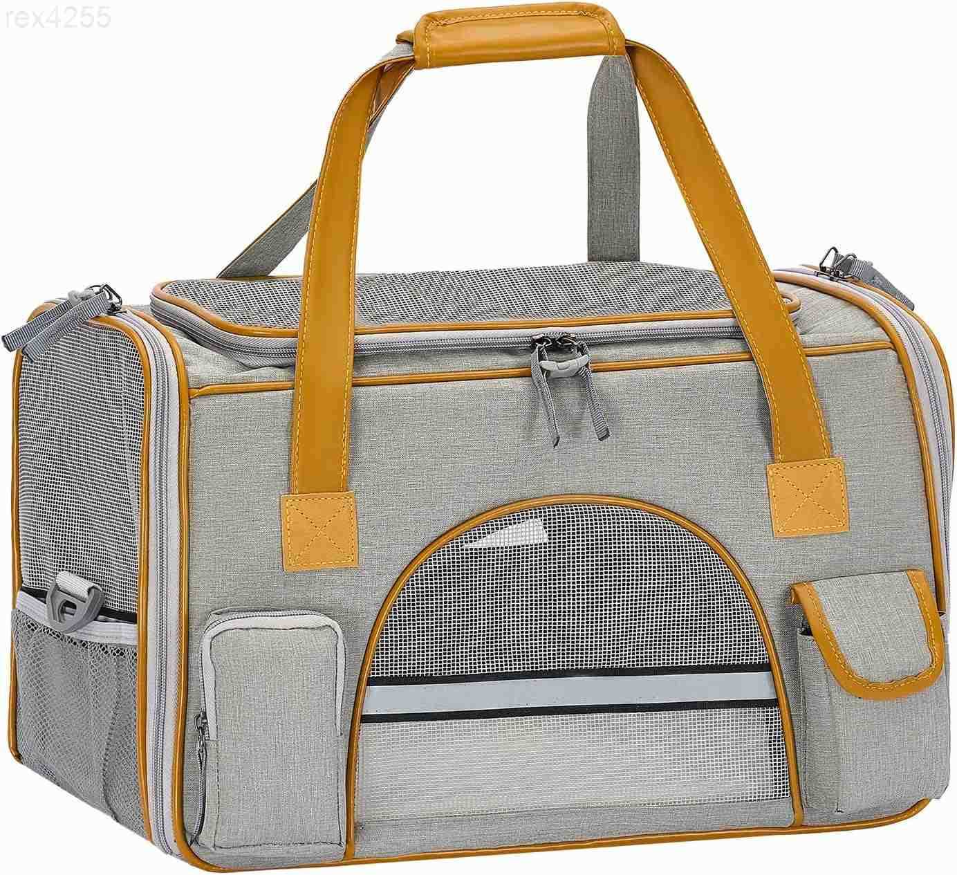 18x11x11 Inches Cat Carrier Fits Pets Up to 17 lbs AntiCollapse Design Multiple Storage Pockets Cat Carrier Soft Ideal for Medium Cats Puppy Rabbits a