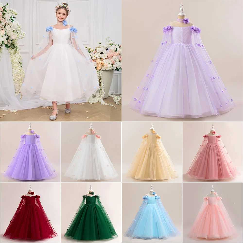 Luxury Floor Length Elegant Flower Bridesmaid Dresses For Girls Wedding Formal Evening Prom Gown Birthday Party Princess Dresses Z250904
