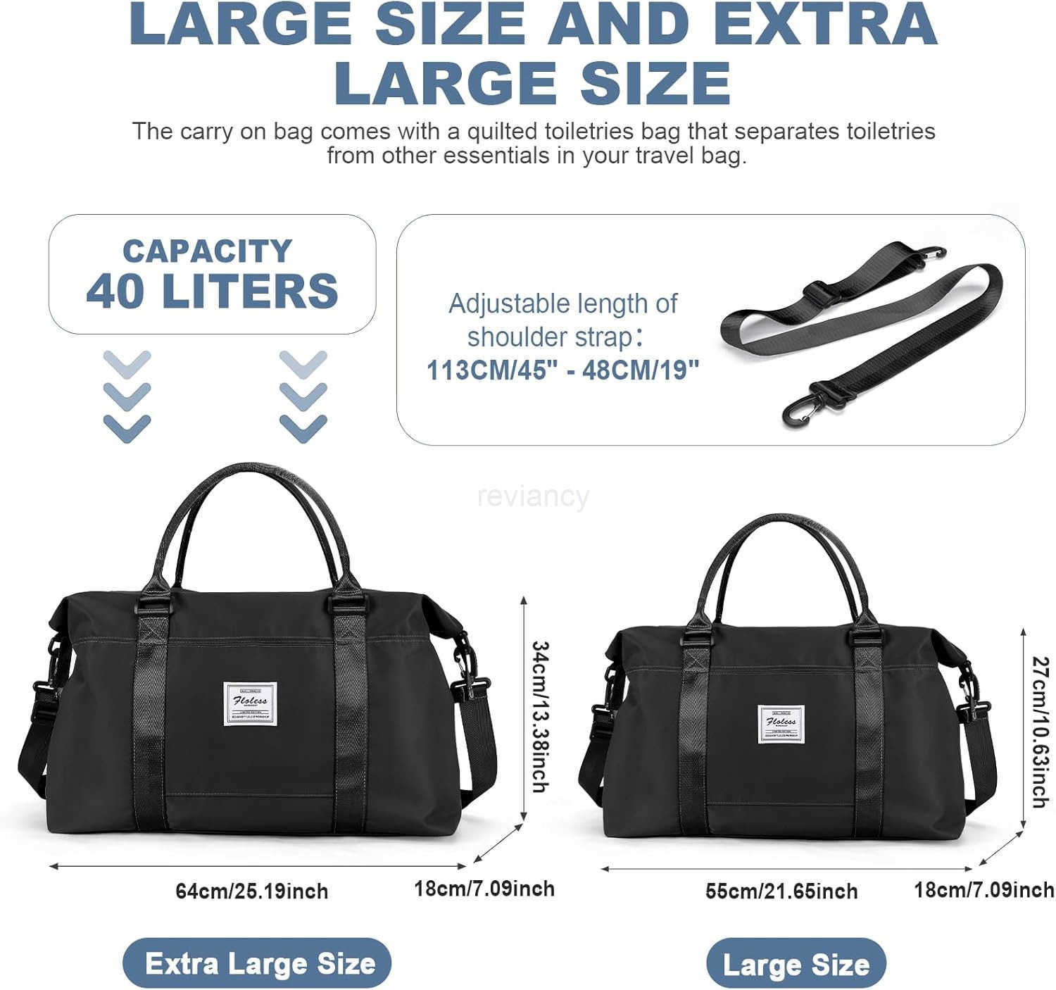 Travel Duffel BagSports Tote Gym BagShoulder Weekender Overnight Bag for WomenW250904