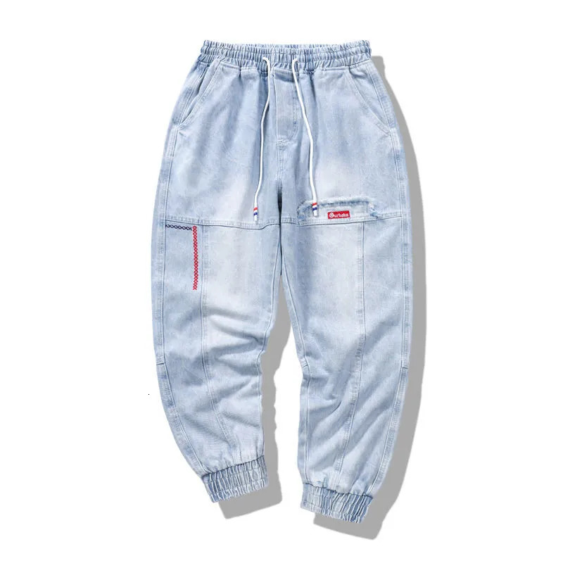 2025 Streetwear Hip Hop Cargo Pants Mens Jeans Elastic Harun Joggers In Autumn and Spring Men ClothIng 250903 - view 4