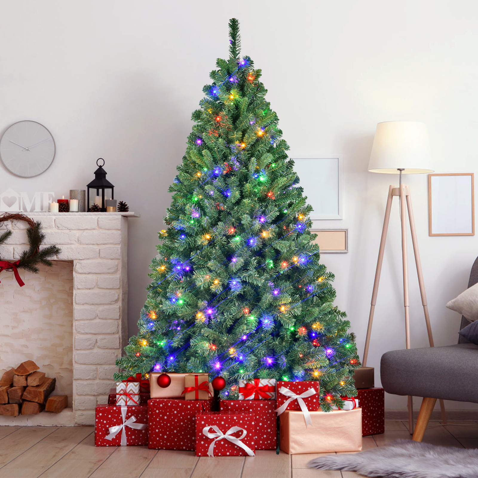 Artificial PVC Christmas Tree Featuring Customized LED Light Show & Wi-Fi Control