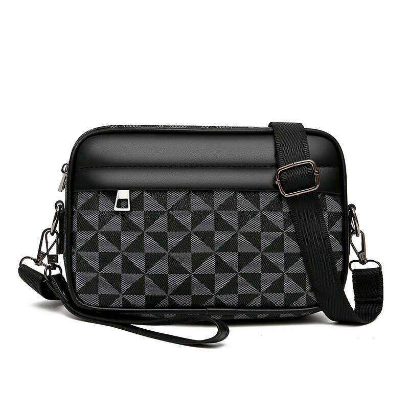 DHessentials Men's Patterned Sling Bag - 10" Laptop Crossbody Bag with Unique Designs, Lightweight Messenger Bag for Daily Use & Travel