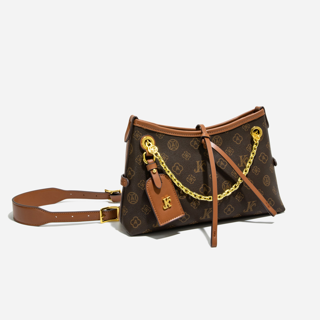 Designer bag for women tote bag printing classic new Luxury Bag purse Casual lightweight sustainable waterproof with texture brown