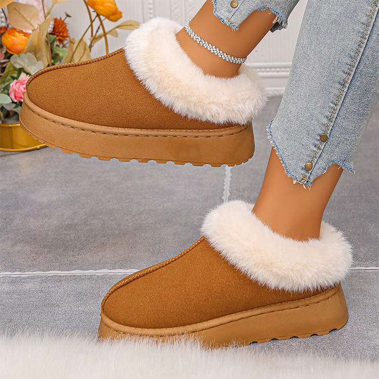 Cotton-Lined, Thicker Walled Insulated Low Top Snow Shoes