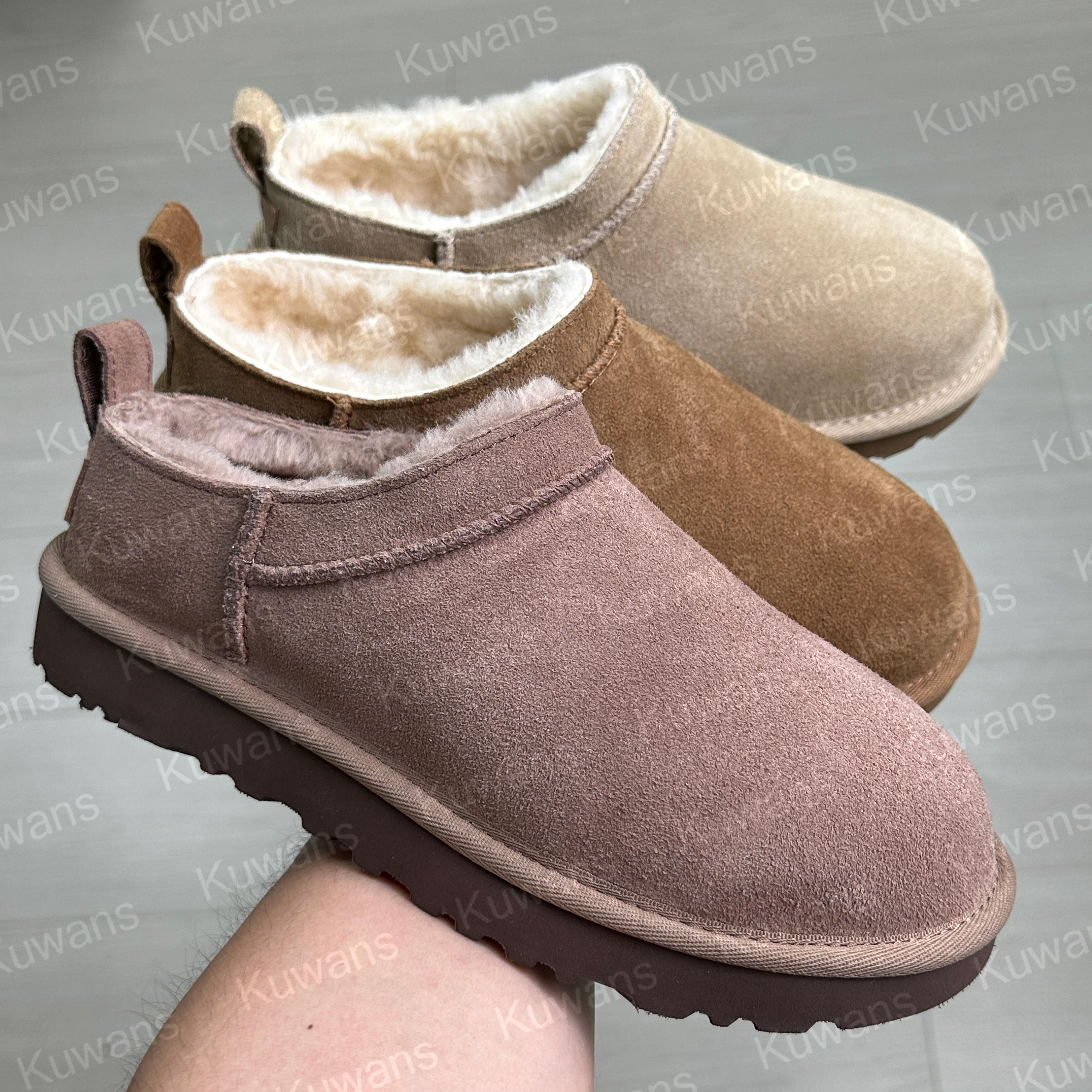 Designer Classic Micro Boots Snow Boot Ultra Mini Winter Ankle Short Women Men Fur Sheepskin Tasman Tazz Chestnut Sand Rocky Oak Boot