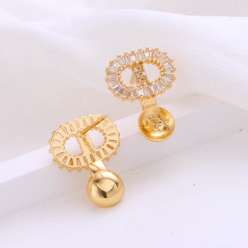 CDT Designer Luxury Free Shipping Cubic Zirconia Earring Accessories For Women, Niche Design Earrings, 925 Silver Needle Earring Accessories Wholesale