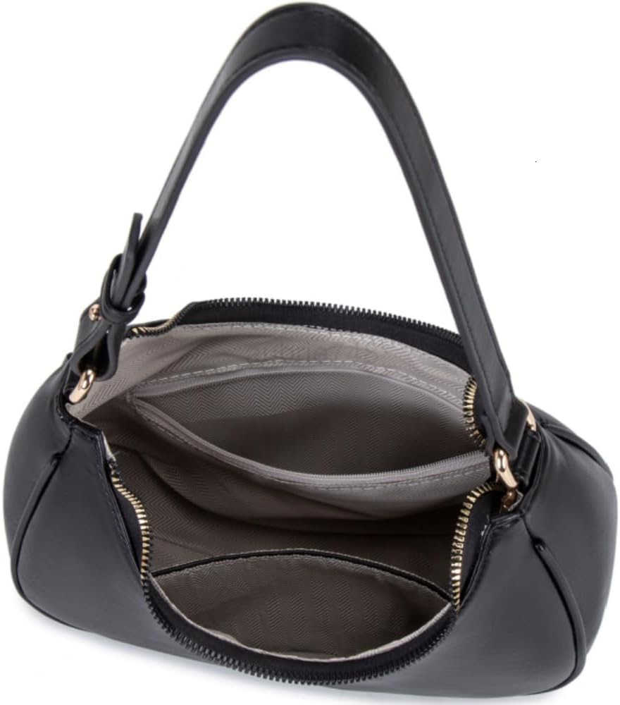 Crescent Shoulder Bags for Women Cute Hobo Tote Handbag Under the Arm Purses Mini Clutch Purse with Zipper Closure M250904