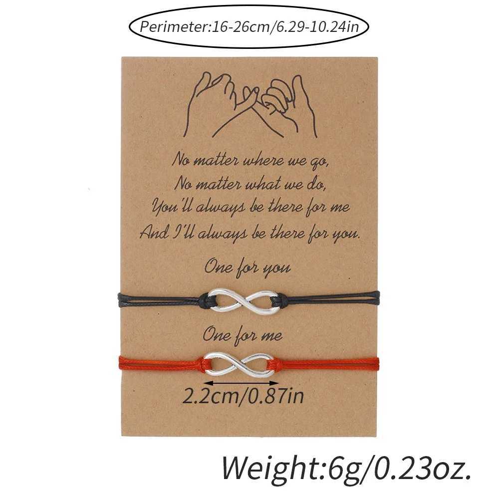 Fashion Infinite Sign Handmade Braiding Rope Bracelet For Women Men Adjustable Hand Decoration Couple Friendly Bracelet Jewelry W250904