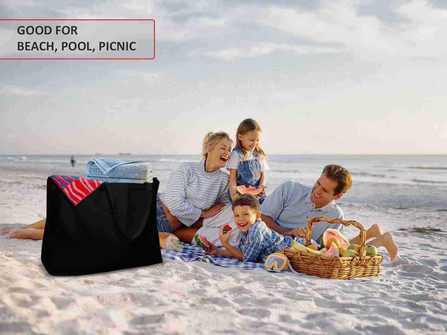 Large Canvas Tote Bag Big Largest Reusable GroceryW250904