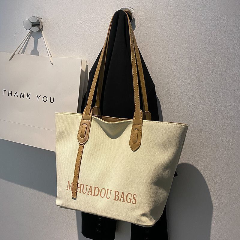 Luxury Bag Designer Free Shipping Canvas Bag For Women Large Capacity New 2024 High-end Fabric Handbag Tote Bag For Commuting