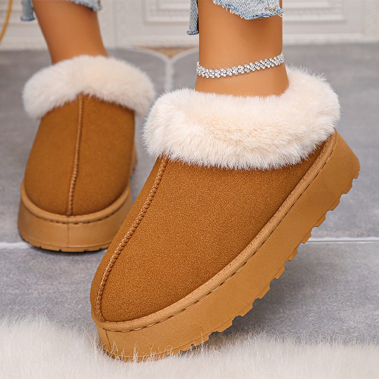 Cotton-Lined, Thicker Walled Insulated Low Top Snow Shoes