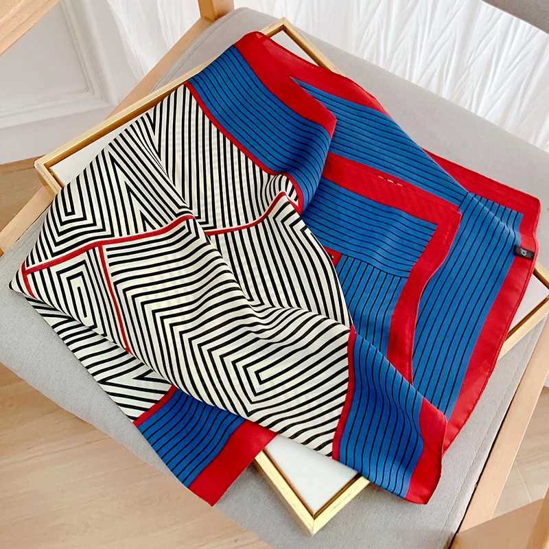 Designer 70*70cm Spring Autumn Lady Beach Silk Scarf New Sty scarf Wen Fashion Square shawl wrap Luxury foard band muffr G250904