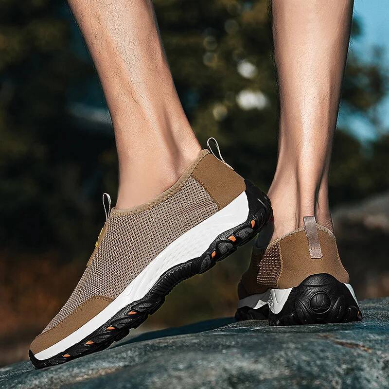 Fashion Summer Men Sneakers High Quality Casual Sport Shoes Air Mesh Outdoor Breathable Slip-on Flats Shoe Comfortable for Man ddmysaturn