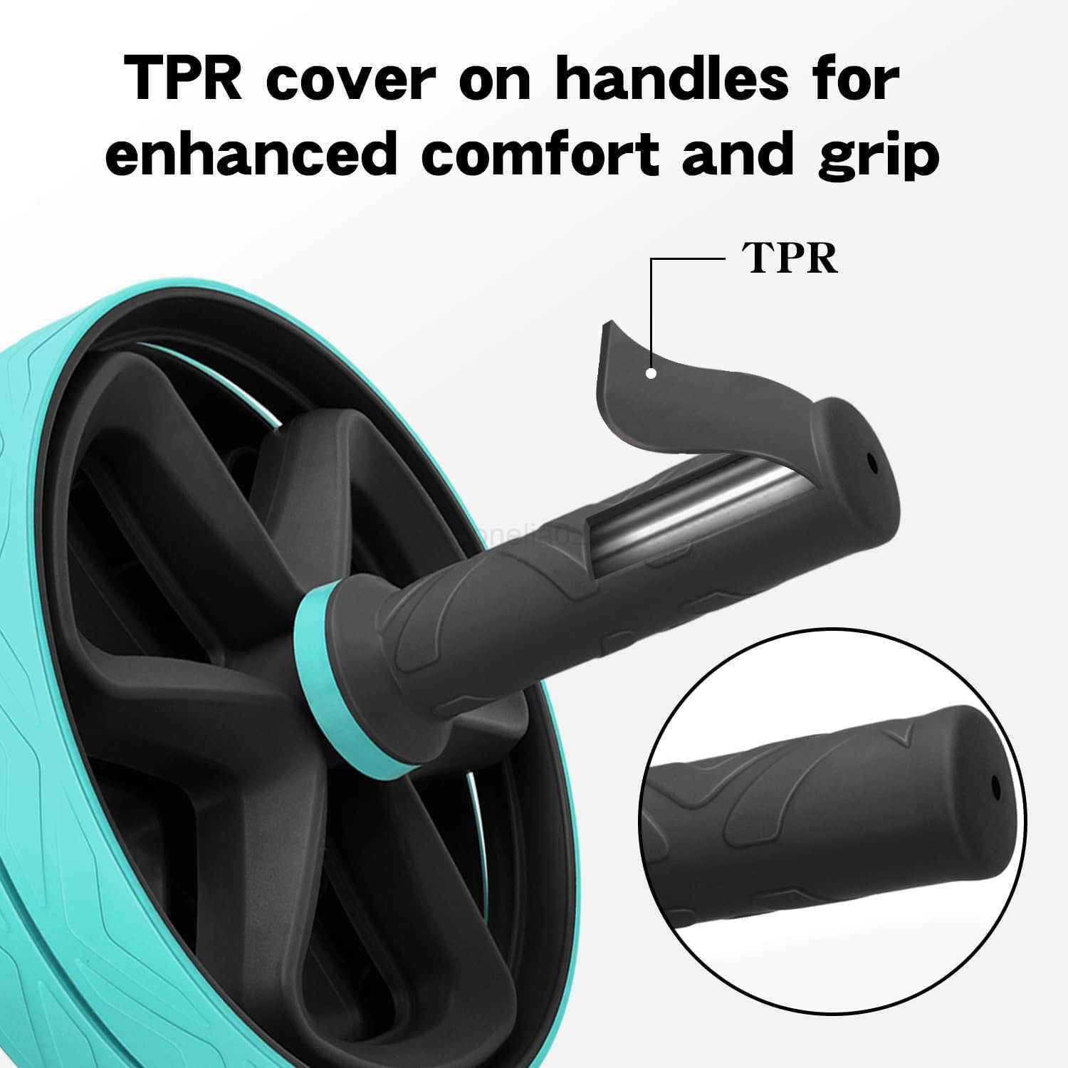 Ab roller wheel abdominal exercise core workout weight loss no noise easy to assembling light weight perfect home gym equipment for men women W250904