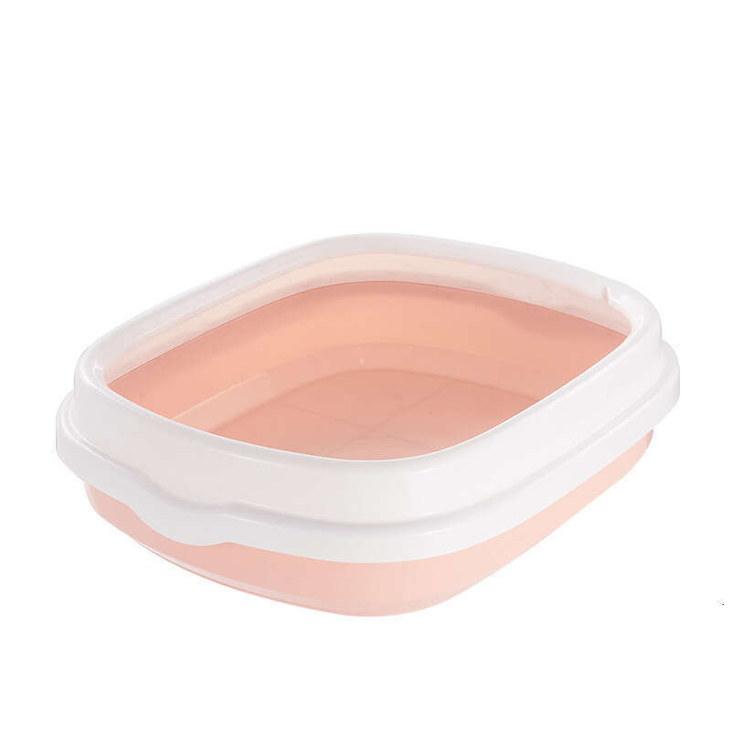 famous brand Box Semi Enclosed Detachable Easy To Clean Tray With Litter Scoop Cat Toilet