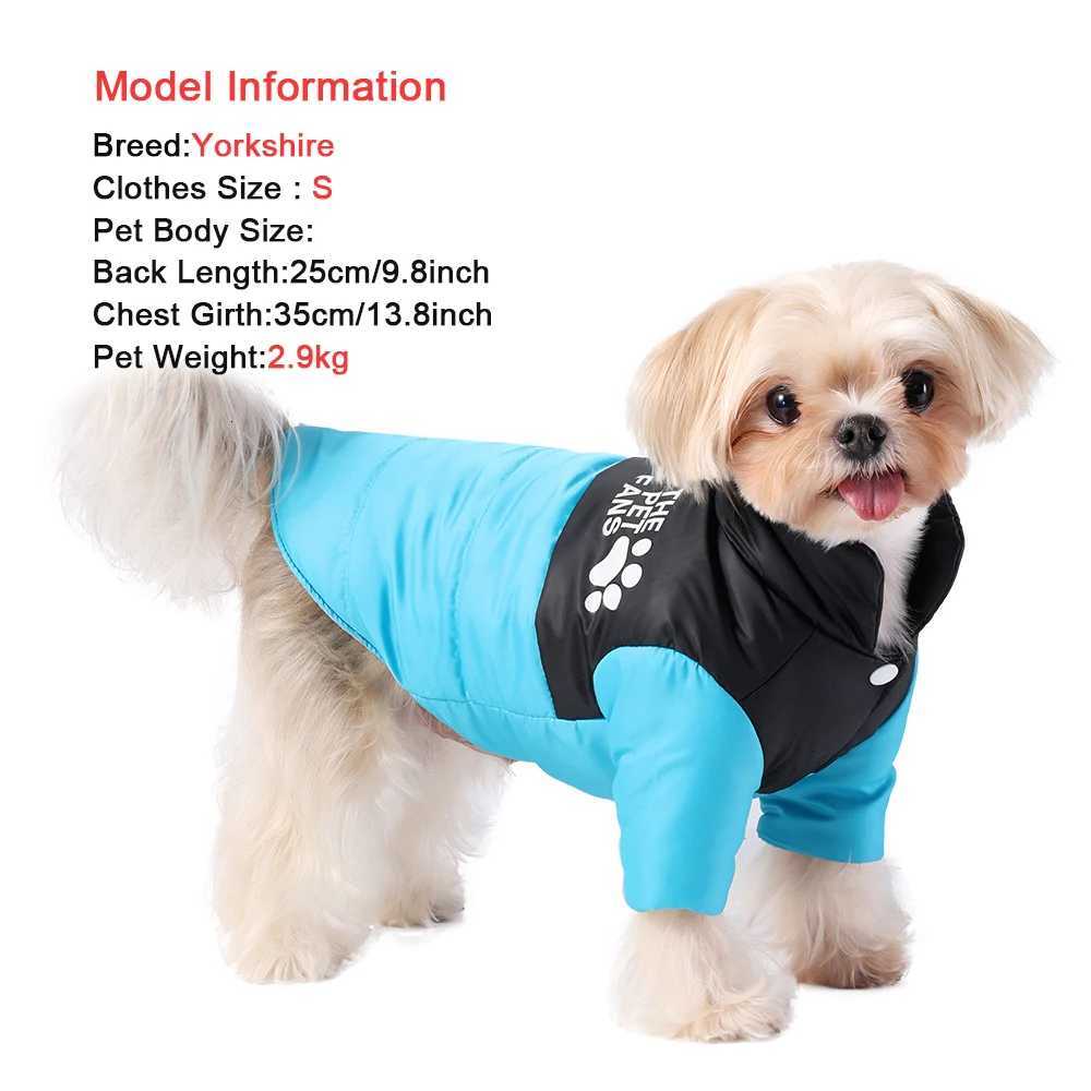 Winter Reversible Dog Clothes For Small Medium Dogs Cat Cold Weather Windproof Puppy Coat Costume Chihuahua Yorkie Pug et W250904