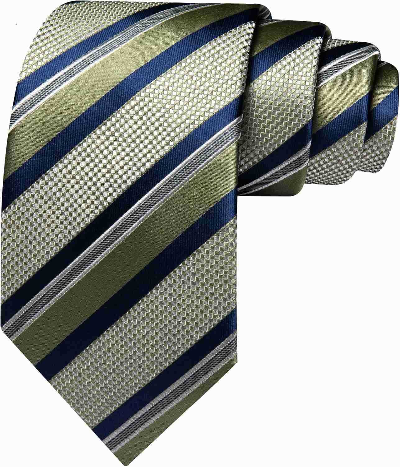 Mens Tie Set Plaid Check Neckties Formal Business Wedding Luxury Pocket Square CufflinksW250904