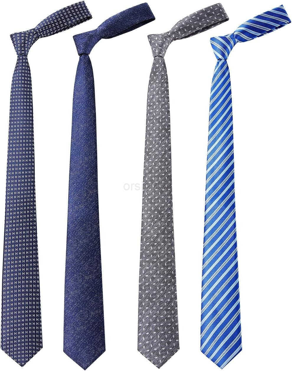 Mens Necktie Assorted Striped and Patterned Silk Neck Ties for Man 276in wideW250904