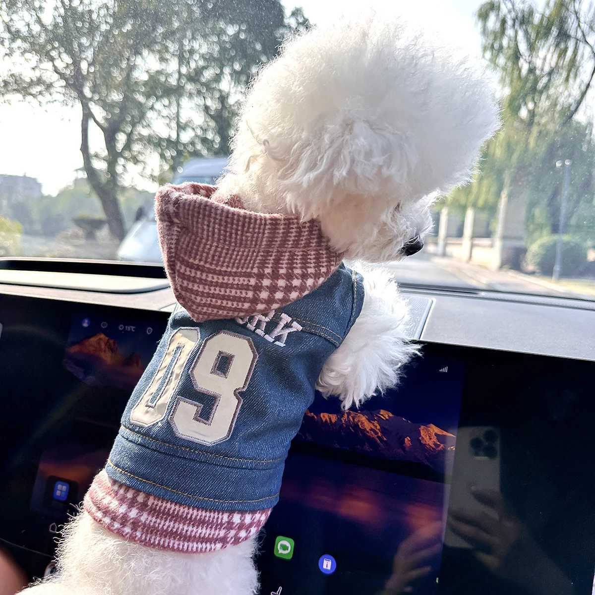 Pet Clothes Dog Cat Out Handsome Cute Comfortable New York 09 Coat W250904