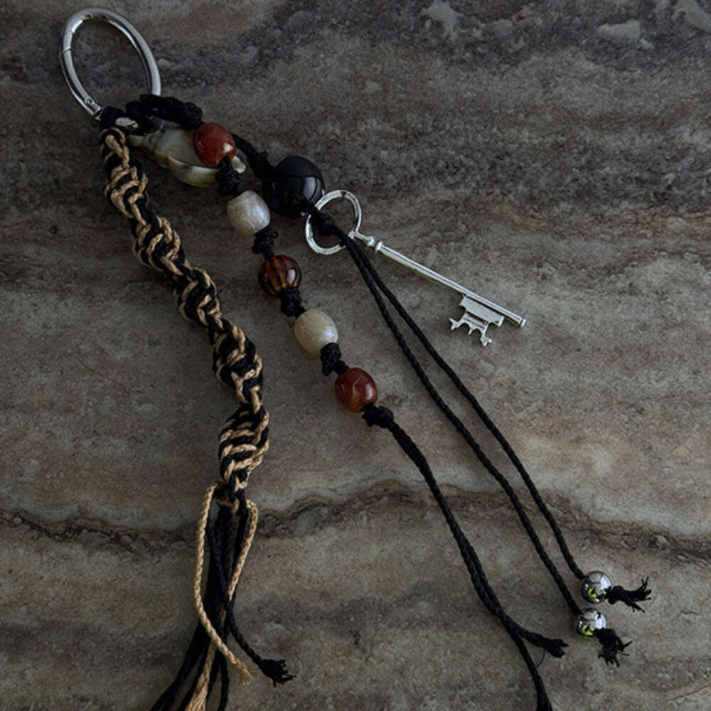 DHEssentials 2025 Retro Boho Handwoven Beaded Charm - Keychain, Phone Strap, Bag Accessory