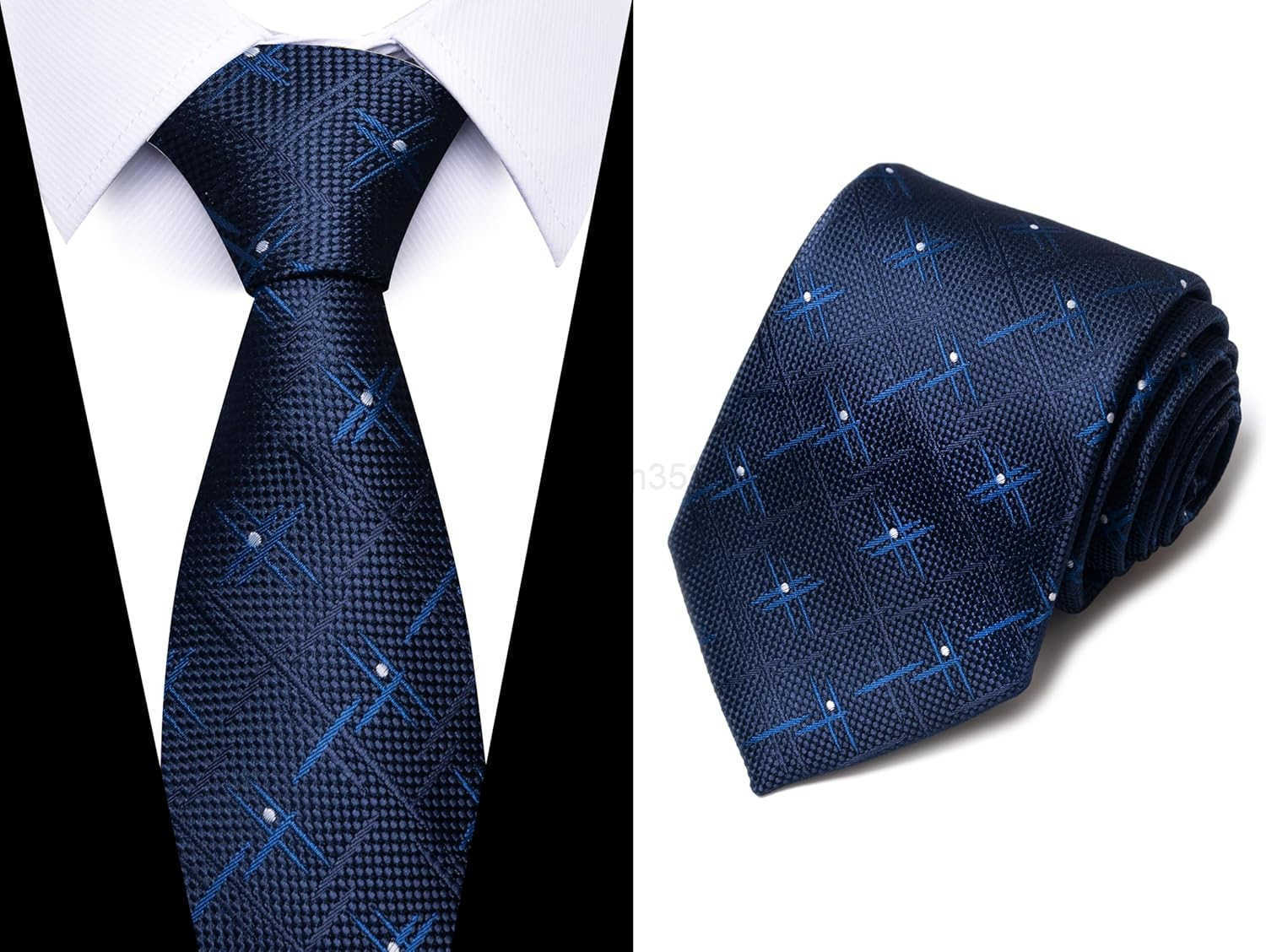 Tie For Men 6 PCS Necktie Woven Jacquard Neck Ties SetW250904