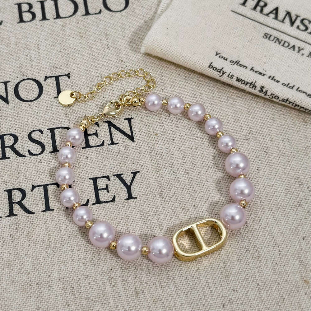 Nose Taro Color Shijia Pearl Beaded Necklace Light Elegant Personality Versatile Sweater Chain for Women
