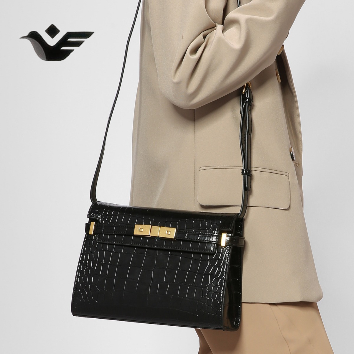 Feiyan Free Shipping New Designer Bag Luxury Shopping Bag Niche High-quality Manhattan Women's Bag Large Capacity Messenger Bag Single Shoulder C