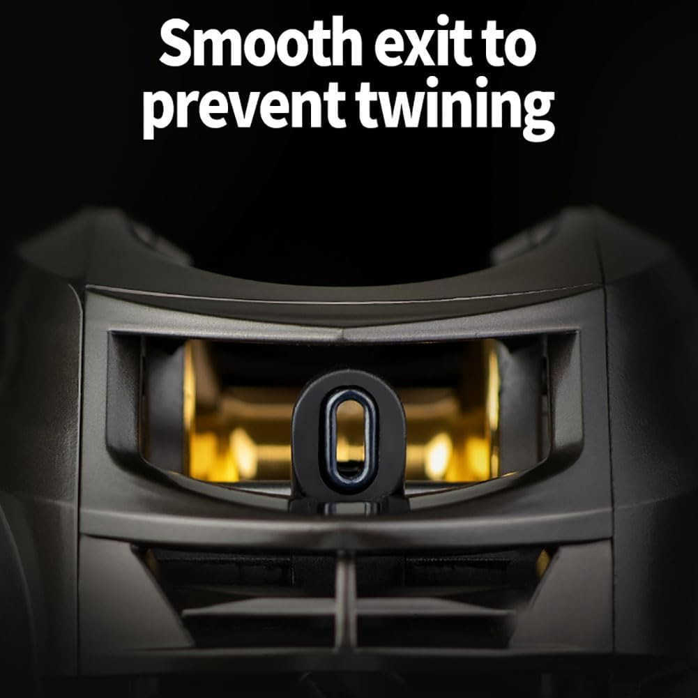 Baitcasting Reels 8KG Max Drag Baitcaster Reels 721 Gear Ratio Fishing Baitcasting Reel 121 BB Bait Caster Reel LowProfile Fishing Reel with Compact D