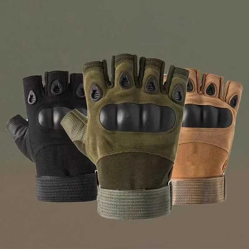 Halffinger outdoor hunting tactical gloves training fitn antiskid cycling sports breathab wear resistanceXJ250904