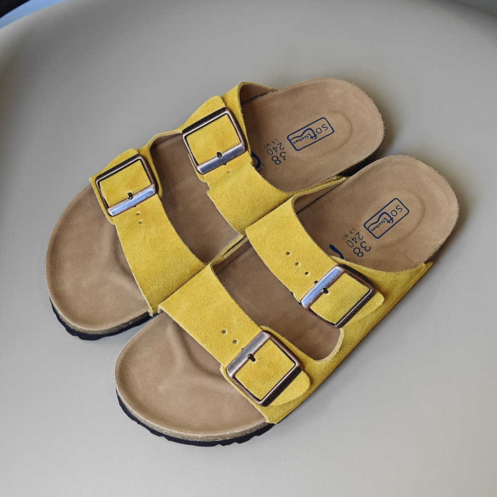 Kidmi Womens Mens Sandals Cushion Footbed Outdoor Adjustable Buckle Cork Footbed Slides for Sandals with Comfort Arch SupportXJ250527