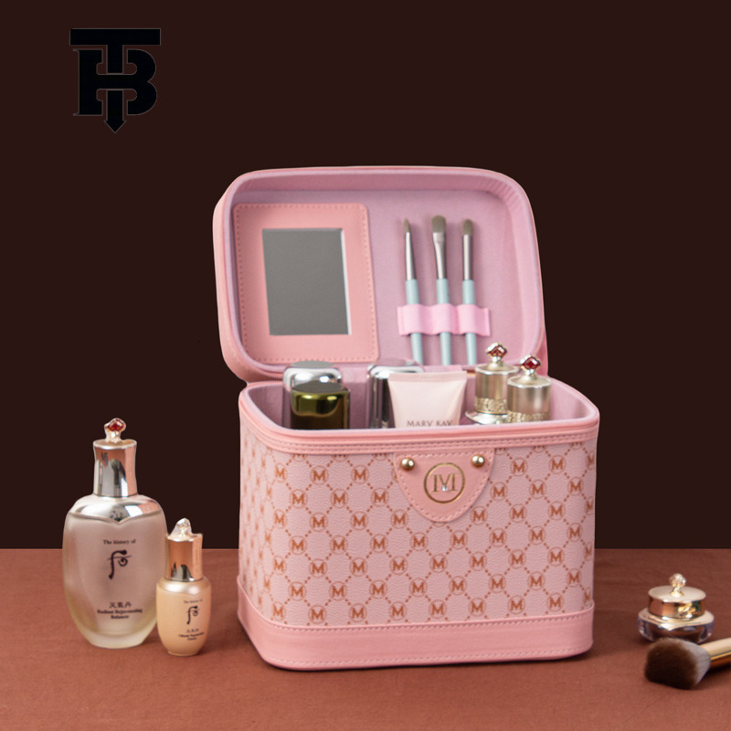 TB BHULAMTE 2025 New Retro Extra Large Capacity Makeup Bag Multifunctional Cosmetic Designer S Bag Organizer Portable Waterproof Handheld Case