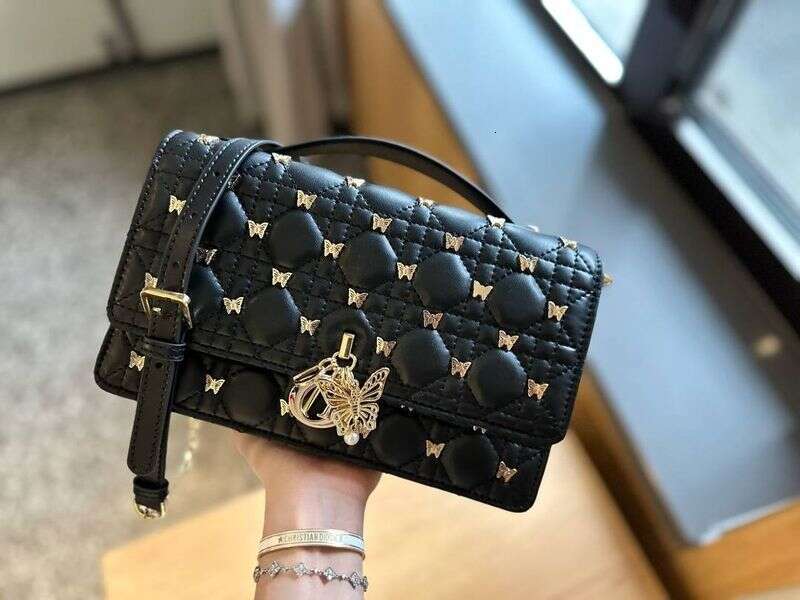 Echtes Leder Luxus Original High-End-Damentasche Perlenhandtasche Neues Produkt Schaffell Hand