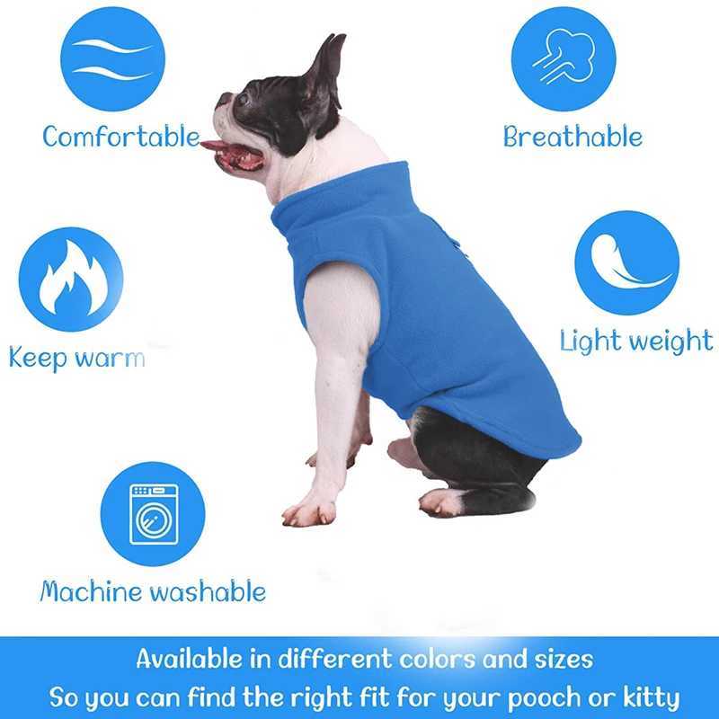 Winter Fleece Pet Dog Clothes Puppy Clothing French Bulldog Coat Pug Costumes et For Small Dogs Chihuahua Vest Yorkie Kitten W250904