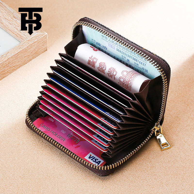 TB BHULAMTE Card Holder for Men Designer s bag and Women, Anti-Demagnetization Driver's License Document Wallet, Anti-Theft Large Capacity Bank C