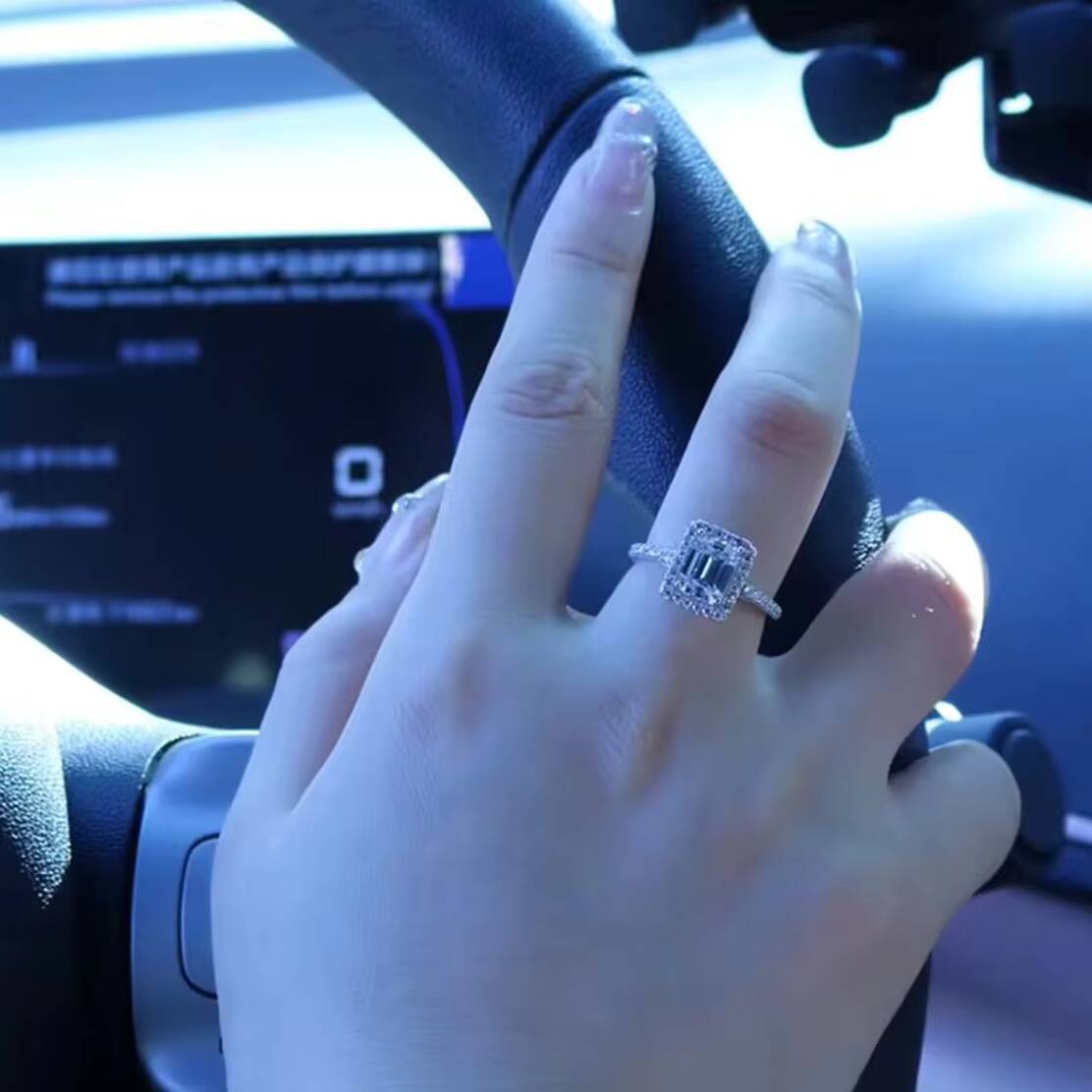 Bulk Lab Grown Diamond Ladies Ring Fine Jewelry S925 Sterling Silver Women Moissanite Wedding Finger Ring