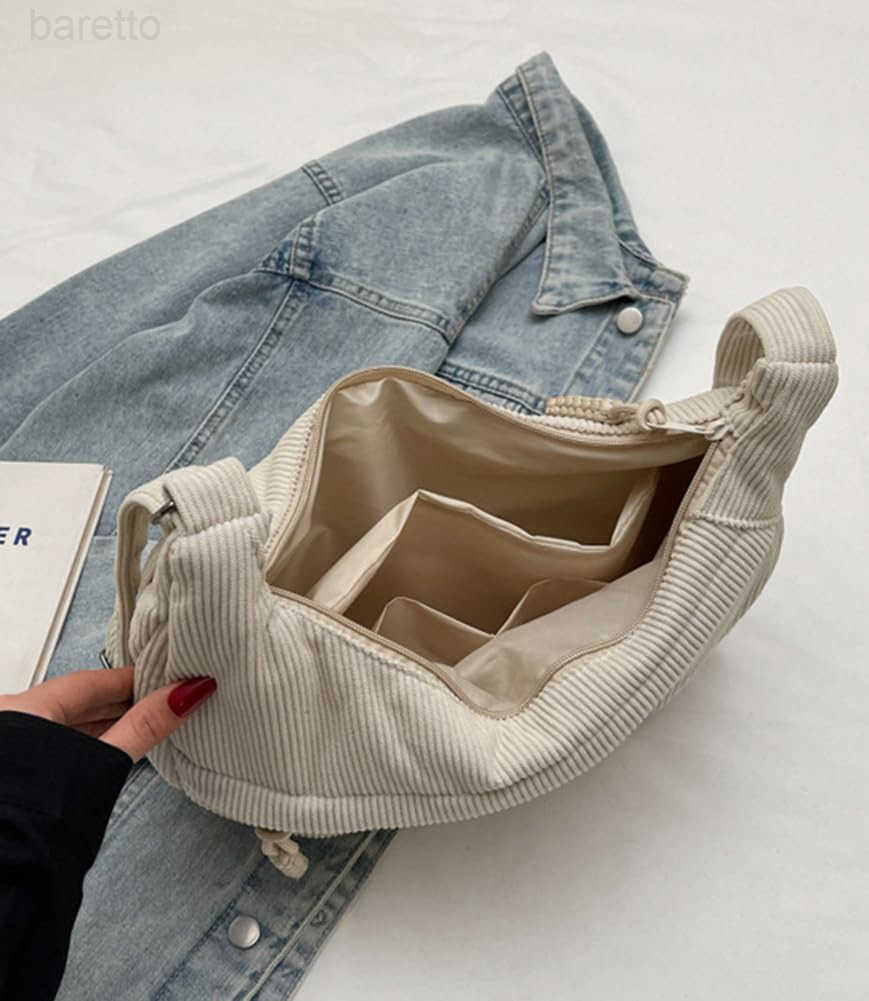 Nylon Crescent Crossbody Bag for Women Shoulder Tote Handbag Casual Sling Bag Dumpling Purse Bag for Outdoor Travel M250903