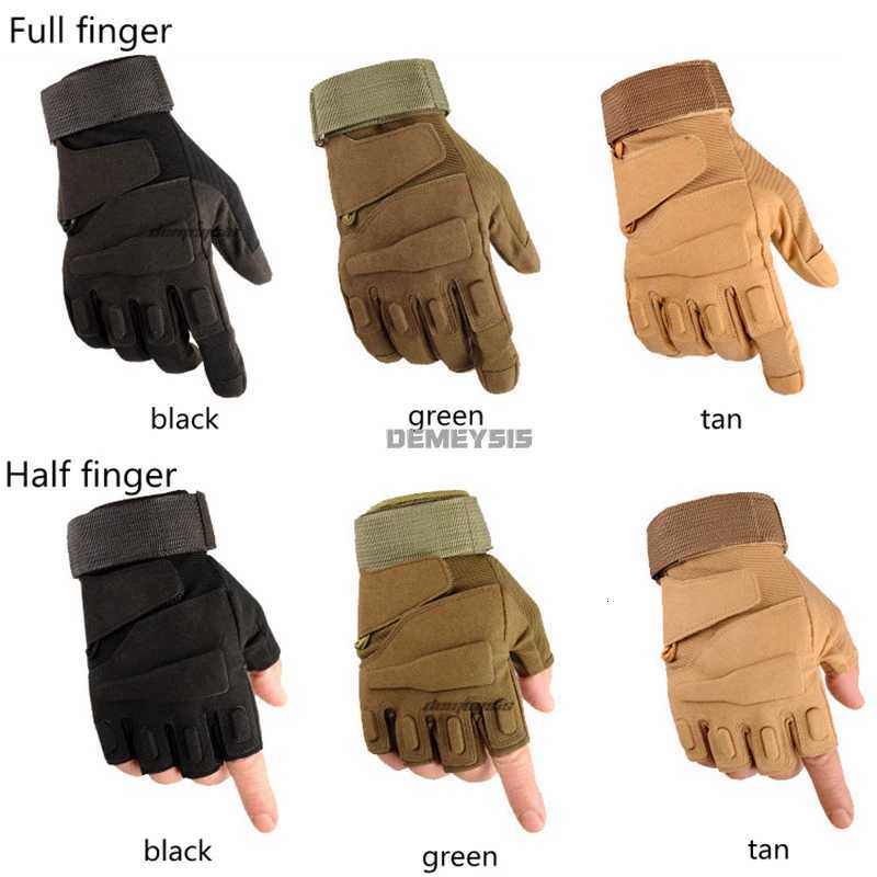 Tactical Full Finger Gloves Outdoor Sport Bicyc Antiskid Gloves Paintball Shooting Cycling Half Finger Glove Motorcyc GlovesXJ250904