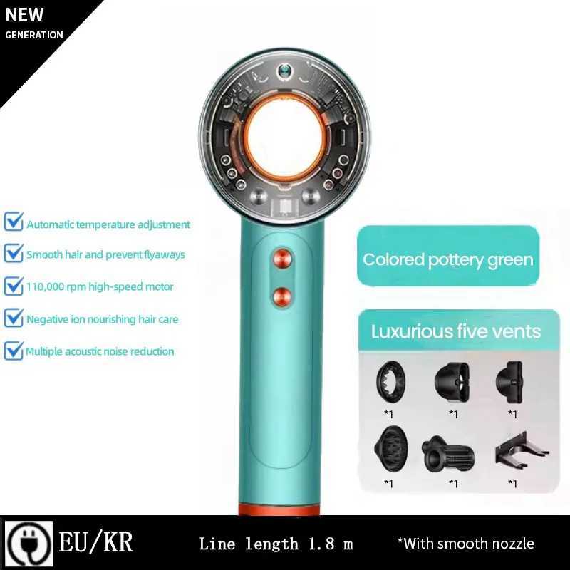 Super Hair Dryer Leafless High Speed Negative Ion Hair Care 160000RPM Fas Dry 220V Super Home Hair Salon Blow Dryer hairdryerW250904