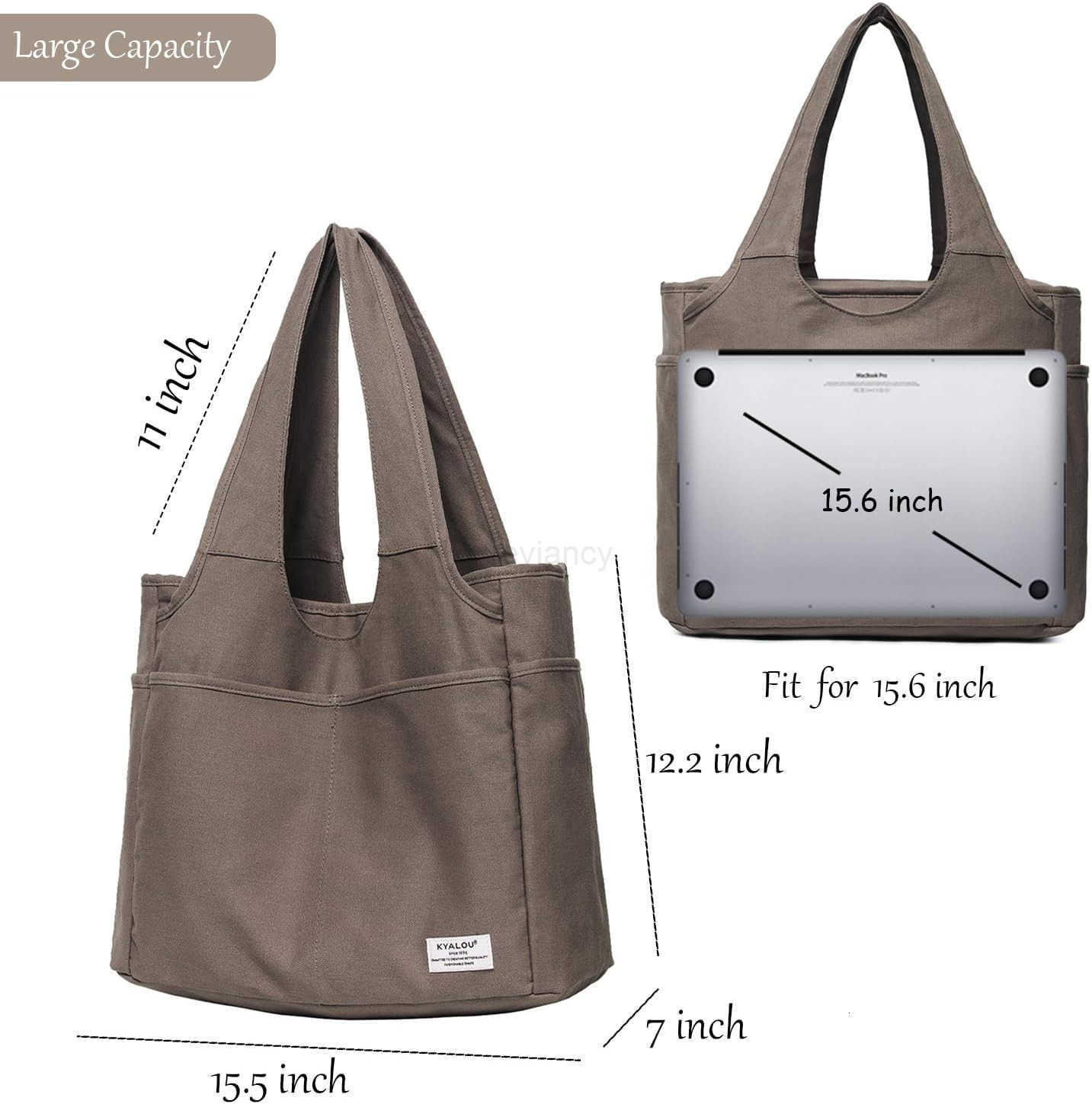 Large Tote Bag Women Casual Shoulder Bags for Work Gym Beach Travel Shopping Grocery CollegeW250904