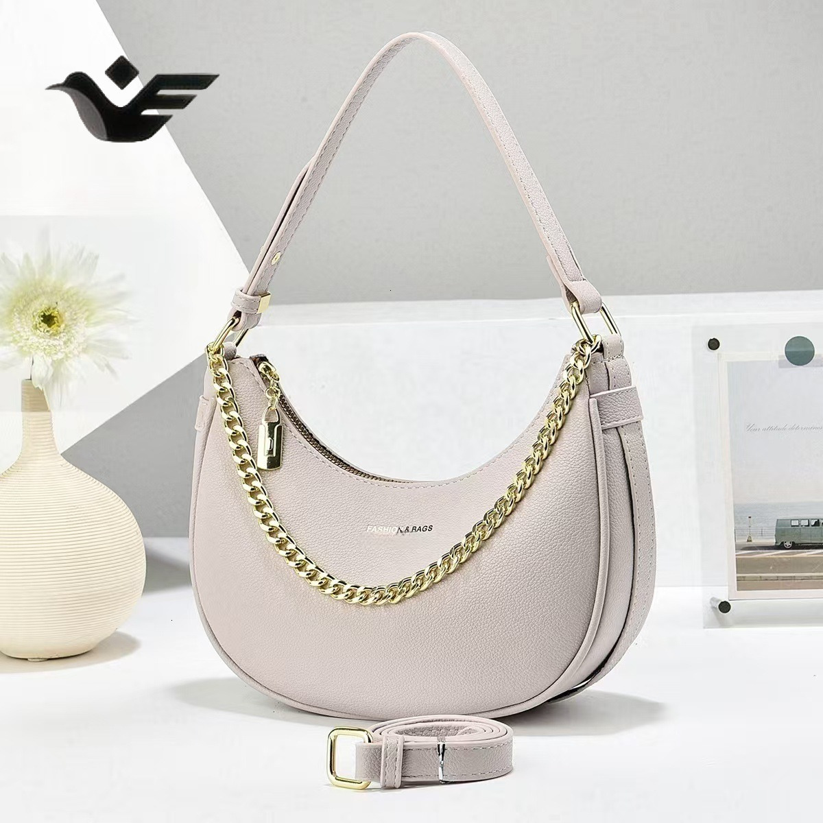 Feiyan Free Shipping New Designer Bag Luxury Shopping Bag Trade Manufacturer Elegant Simple Trendy Niche Dumpling Bag Large Capacity Trendy Personalit