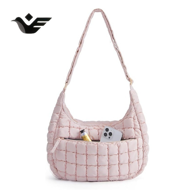 Feiyan Free Shipping New Designer Bag Luxury Shopping Bag Fashion Single Shoulder Handheld Dumpling Bag Large Capacity Down Cotton Underarm Women'