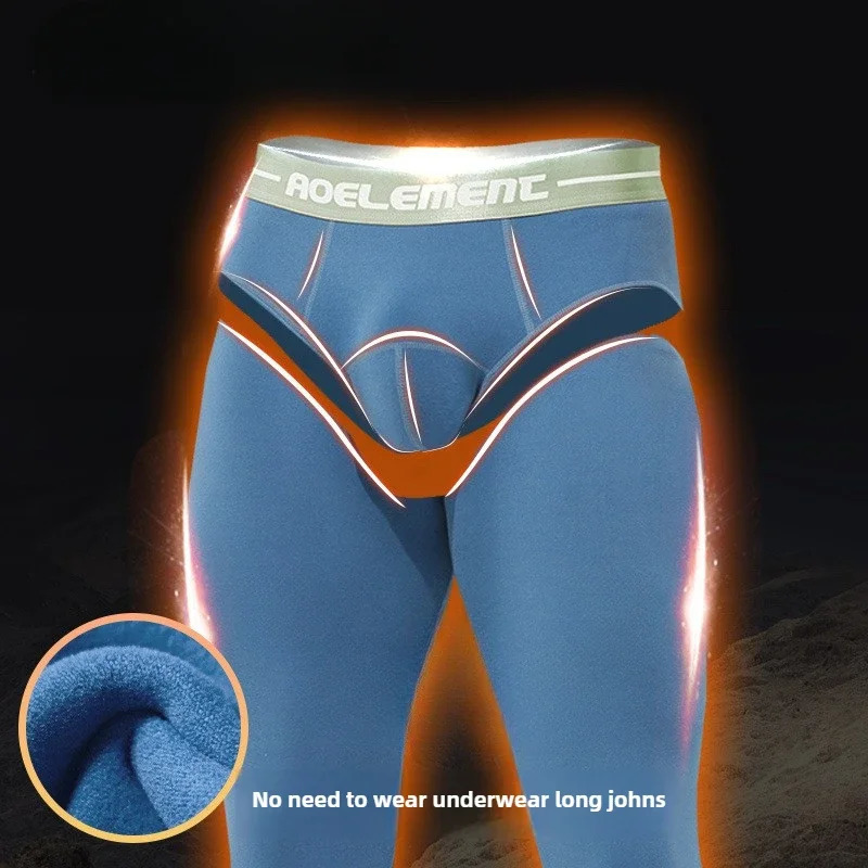 Winter long johns mens leggings thickened fleece thermal underpanties long underpants for men 250904