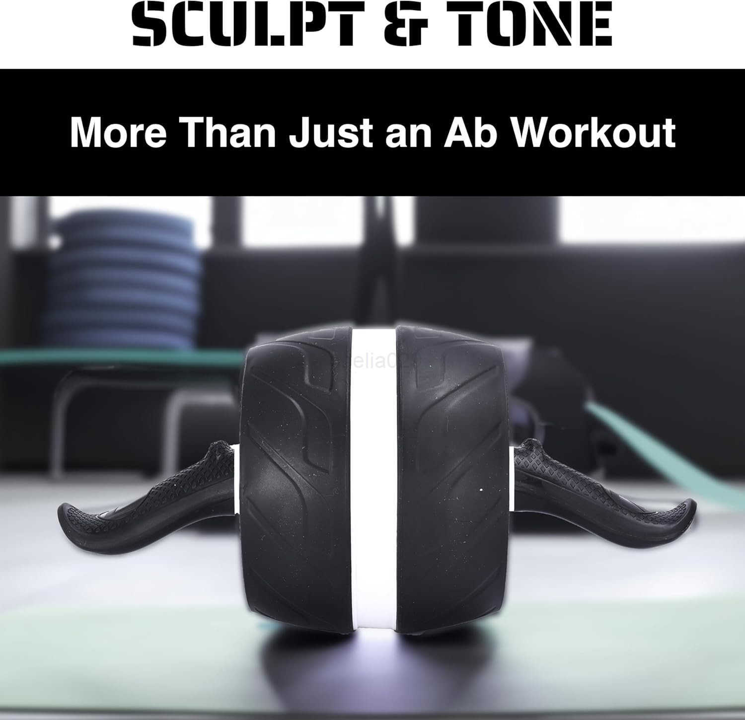 Ab Roller Wheel Ab Exercise Equipment Core Muscles and The Abdominal Training Workout Equipment Sculpts Abs Obliques Arms Back Nonslip Handles 78 x 15