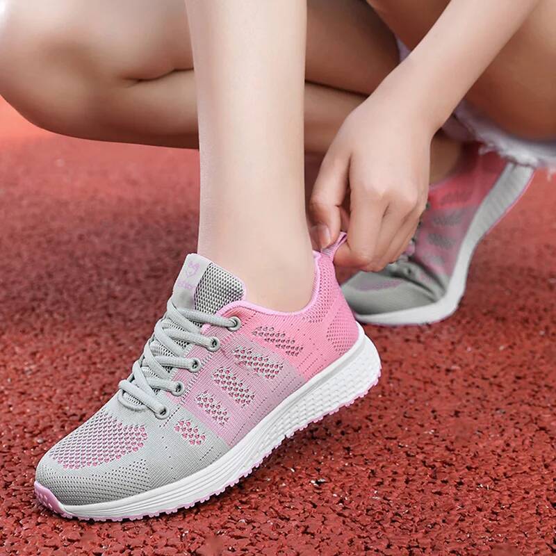 New Sneakers Casual Fashion Breathable Walking Mesh Flat Women 2024 Tenis Feminino White Ladies sports Shoes ddmysaturn