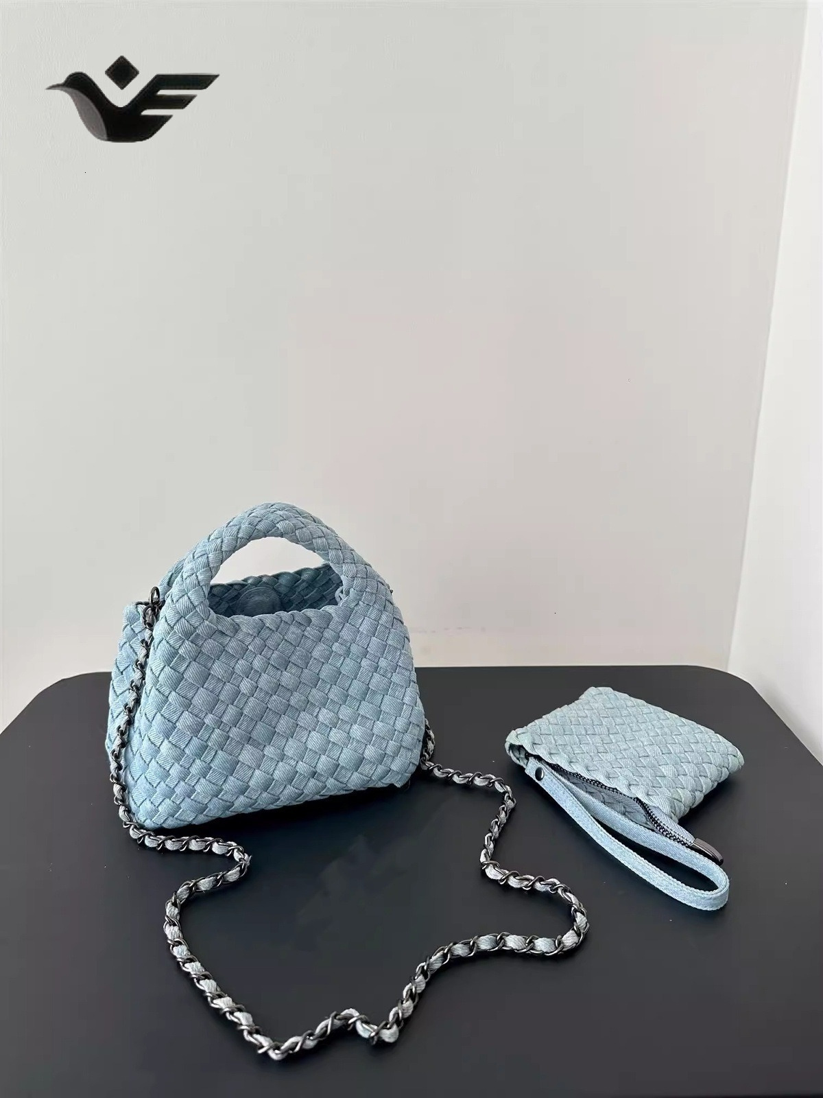 Feiyan Free Shipping New Designer Bag Luxury Shopping Bag Denim Woven Tote Bag For Women Large Capacity Handheld Basket Bag Single Shoulder Underarm