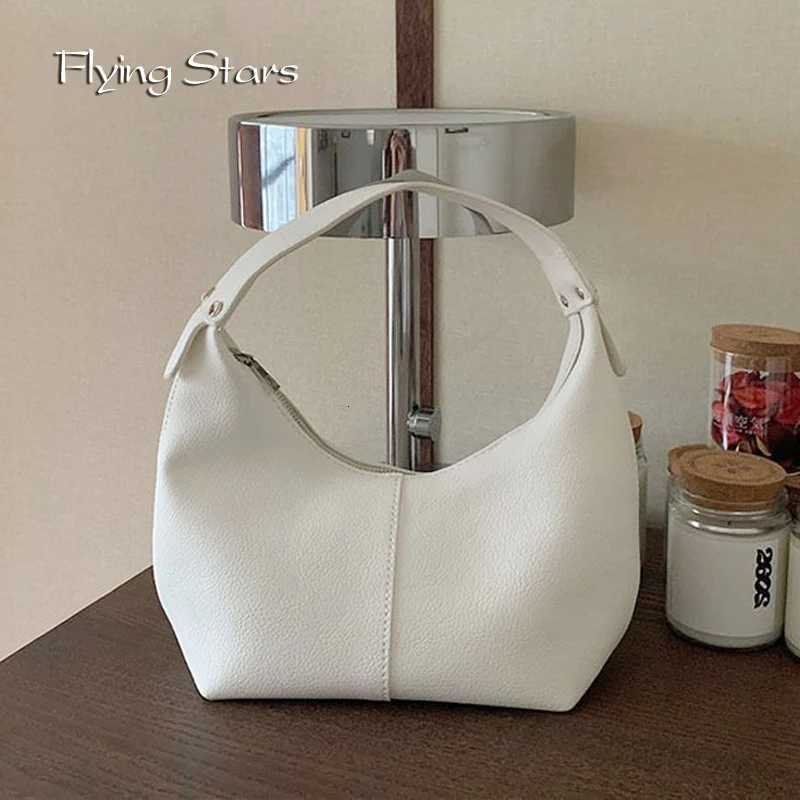 Casual Womens Handbag PU Leather Designer Armpit Bag Fashionable Zipper Shoulder Bag 2025 Tote Bag Popular White Handbag Z250903