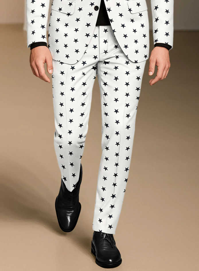 Fashion Men's Suits 2 Piece Jacket Pants Slim Fit Single Breasted Peaked Lapel Male Special Occasion Ball Party Customized