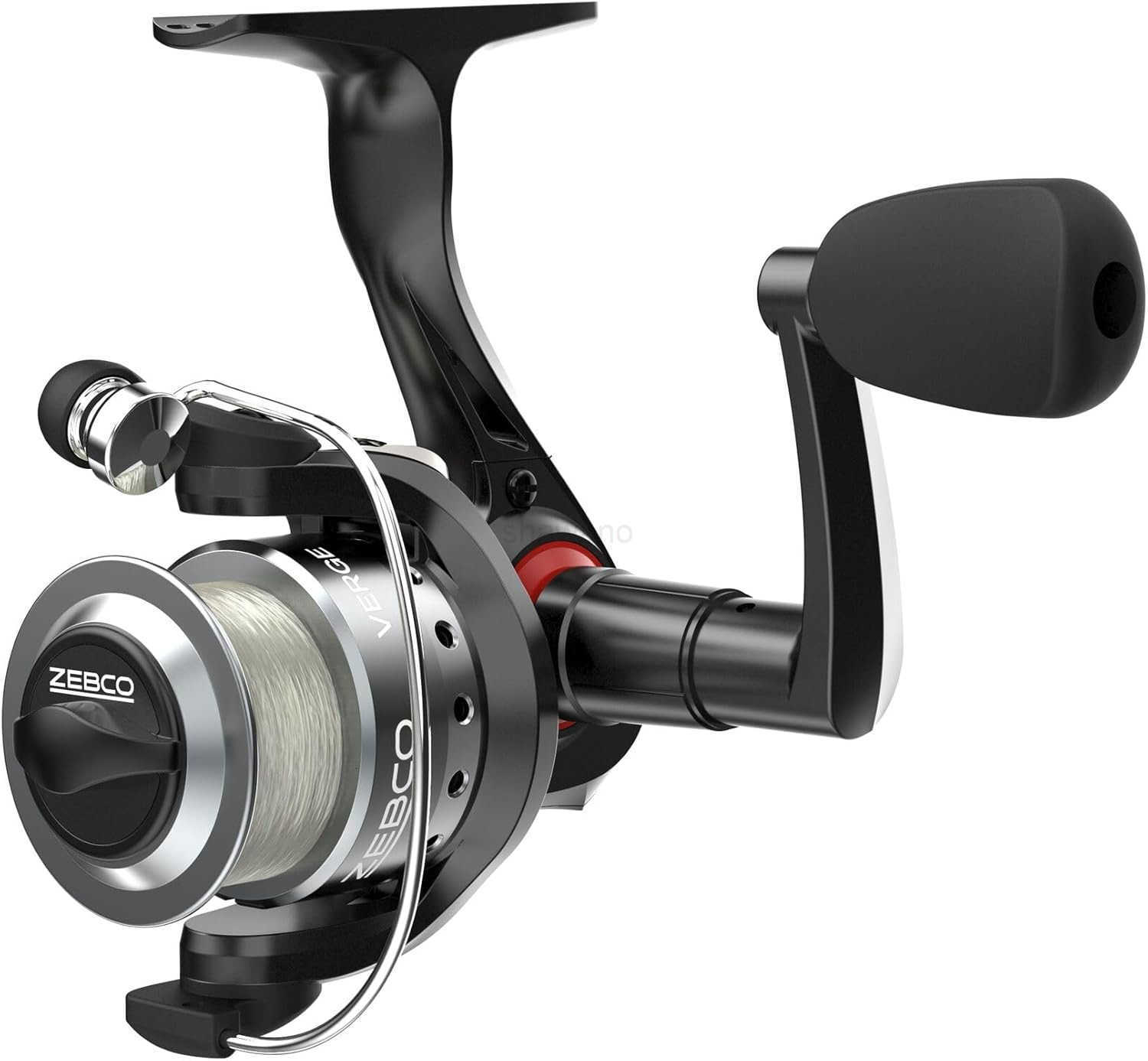 Spinning Fishing Reel Right or LeftHand Retrieve PreSpooled with Zebco Fishing Line AllMetal Gears TRU Balance Rotor Black W250904