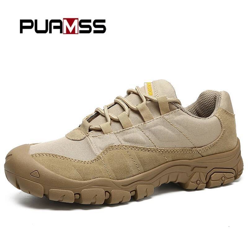 Outdoor Men Hiking Waterproof Breathable Tactical Combat Army Boots Desert Training Sneakers Anti-Slip Trekking Shoes ddmysaturn